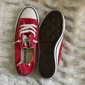 Converse Kids Red and White Sneakers